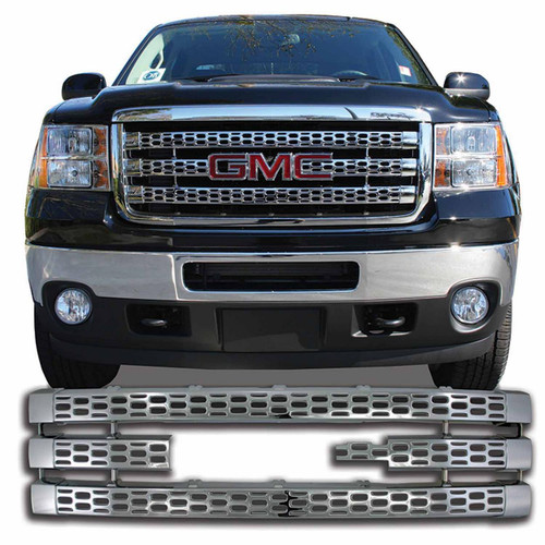 Overlay Honeycomb Style 1 Piece Emblem Cutout Chrome ABS COAST2COAST IWCGI90
