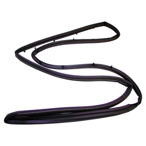Right Door Weatherstrip - Jeep 76-86 CJs, 87-95 YJ Wrangler w/ Full Steel Doors CROWN AUTO 55176222