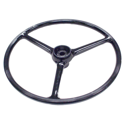 Black 17" Diameter Steering Wheel for Select Jeep CJ-3B, CJ-5, CJ-6, FC-150 CROWN AUTO 927417