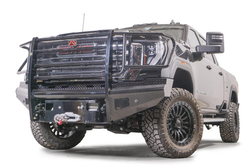 Black Steel Front Bumper FAB FOURS GM24-S6260-1