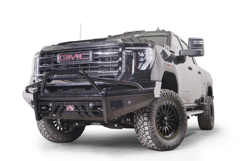 Black Steel Front Bumper FAB FOURS GM24-S6262-1
