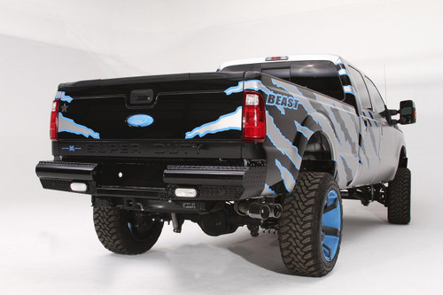 Black Steel Ranch Rear Bumper FAB FOURS FS08-T1350-1