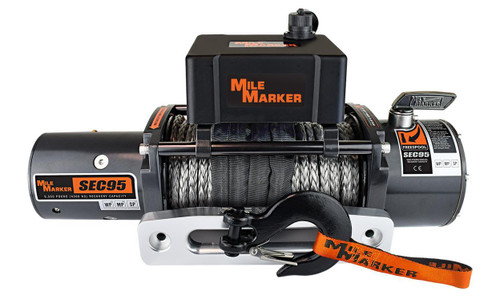 9.5K SEC9.5 WATERPROOF RECOVERY WINCH WITH SYNTHETIC ROPE MILEMARKER 76-53246BW