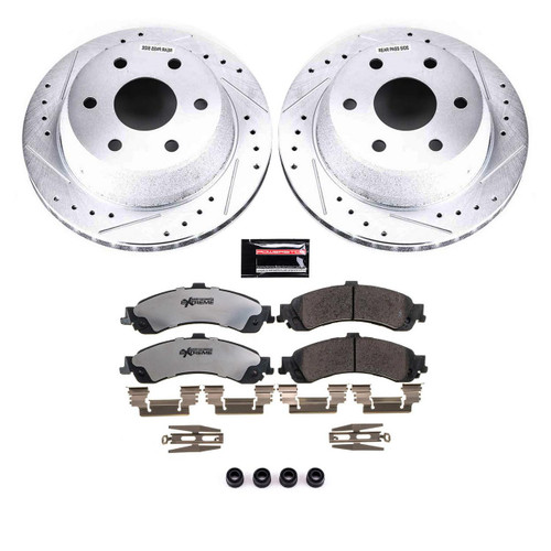 Z36 Truck and SUV Carbon-Fiber Ceramic Brake Pad and Drilled/Slotted Rotor Kit POWERSTOP K2046-36