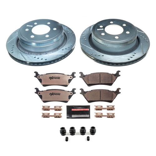 Z36 Truck and SUV Carbon-Fiber Ceramic Brake Pad and Drilled/Slotted Rotor Kit POWERSTOP K6271-36