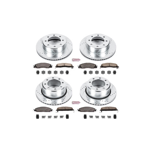 Z36 Truck and SUV Carbon-Fiber Ceramic Brake Pad and Drilled/Slotted Rotor Kit POWERSTOP K5458-36