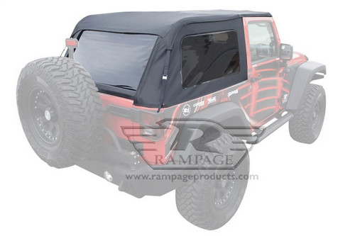 Frameless Soft Top Kit, Sailcloth RAMPAGE 109935