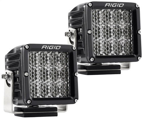 D-XL PRO LED Light, Driving Diffused, Surface Mount, Black Housing, Pair RIGID IND 322713