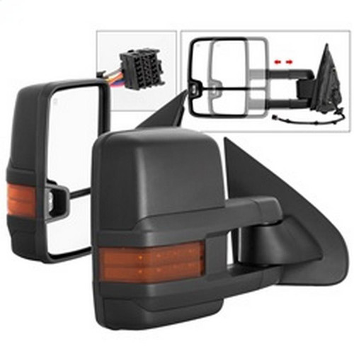 G2 Power Heated Amber LED Signal Telescoping Mirror - SET SPYDER 9936708