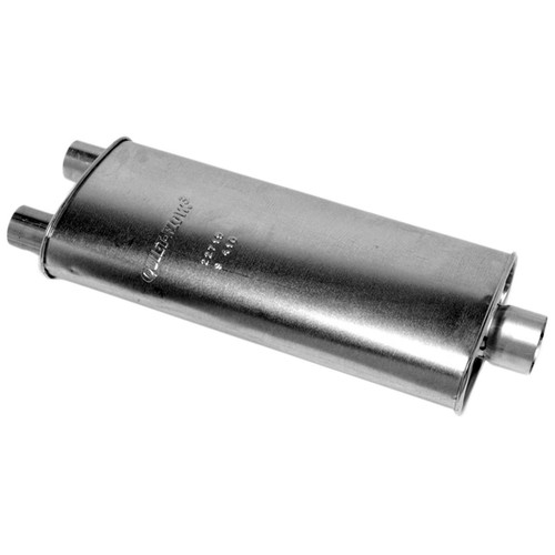 Quiet-Flow SS Direct Fit Exhaust Muffler 3" Inlet (ID) 2.25" Outlet (ID) WALKER EXHST 22719