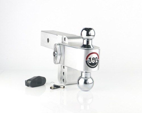 180 Hitch - Drop Hitch w/Chrome Combo Ball - 4" Drop for 2.5" Shank WEIGH SAFE CTB4-2.5