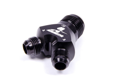 AEROMOTIVE Y-Block Fitting - 12an to 2 x -8an AFS15677
