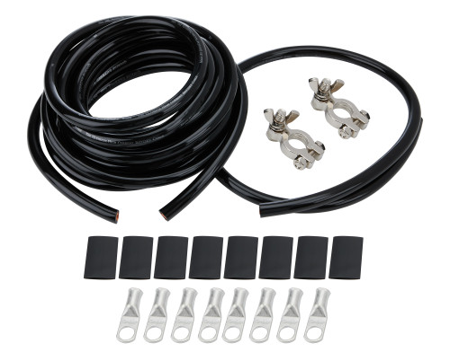 ALLSTAR PERFORMANCE Battery Cable Kit 4 Ga. 1 Battery All Black ALL76115