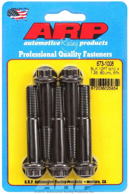 ARP Bolt Kit - 12pt. (5) 10mm x 1.25 x 60mm ARP673-1008