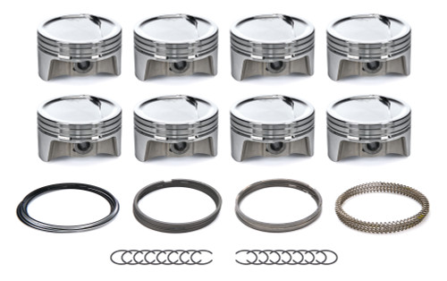 BULLET PISTONS GM LS Dished Piston Set w/Rings 4.030 Bore BTPBLS1118-030-SET