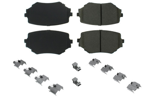 CENTRIC BRAKE PARTS Posi-Quiet Ceramic Brake Pads with Shims and Har CBP105.06800