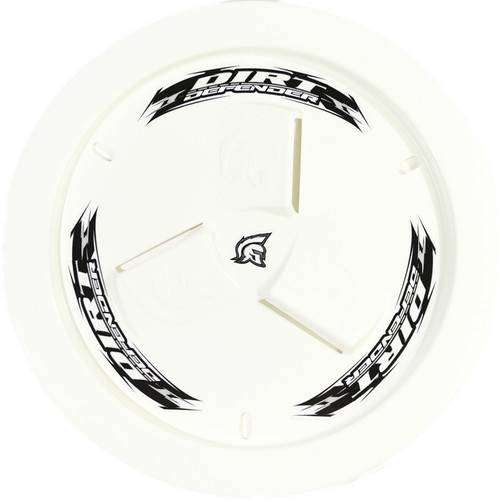 DIRT DEFENDER RACING PRODUCTS Wheel Cover White Vented  DDR10240