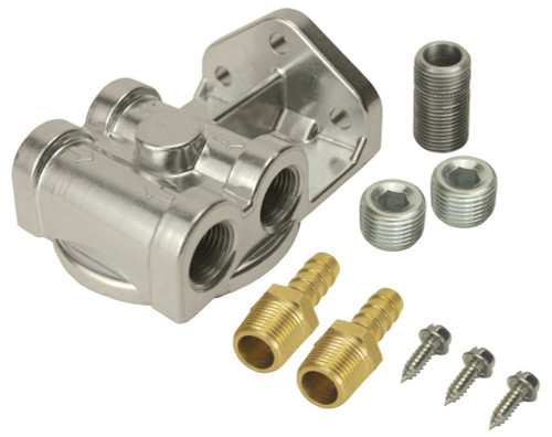 DERALE Side-Ports Filter Mount Kit 3/8in NPT DER13049