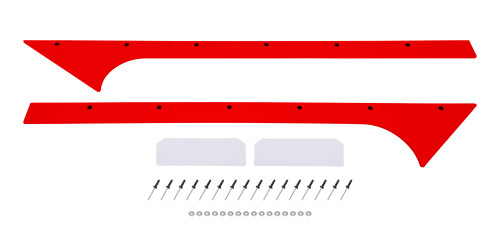 DOMINATOR RACE PRODUCTS Pillar A Pair Late Model Red DOM835-RD