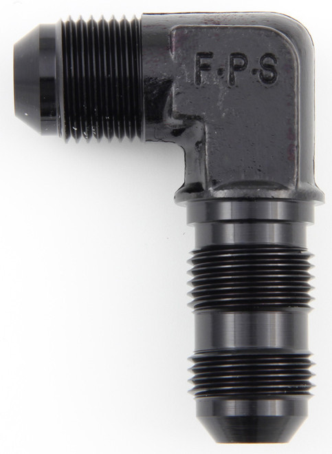 FRAGOLA #10 x 90 Deg Bulkhead Fitting Black FRG483310-BL