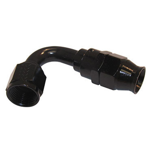 FRAGOLA Hose Fitting #12 120 Deg PTFE Black FRG681212-BL