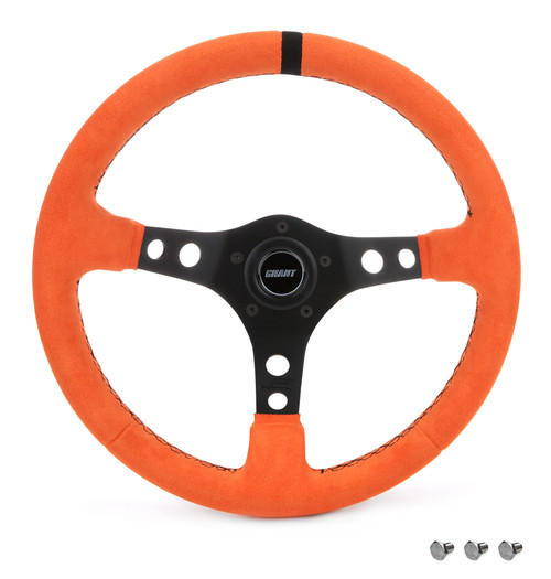 GRANT Ultrasuede Steering Wheel Race Orange GRT8519
