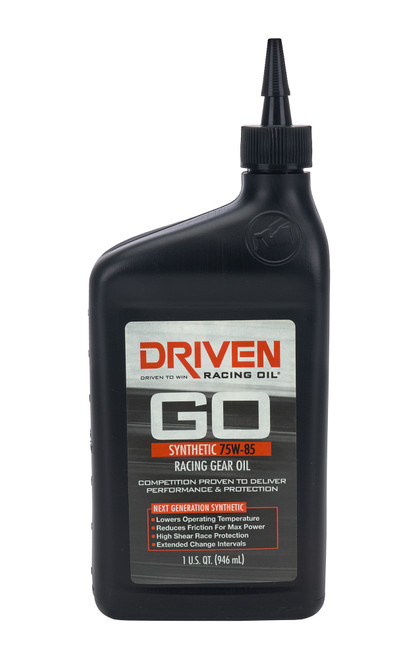 DRIVEN RACING OIL Racing Gear Oil 75w85  1 Qt Bottle Synthetic JGP00830
