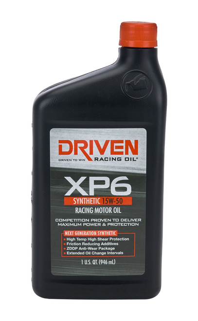 DRIVEN RACING OIL XP6 15w50 Synthetic Oil 1 Qt Bottle JGP01006