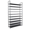 10 Tier 50 Pairs Shoe Rack Organizer Storage Shelf Home Saving Space Standing