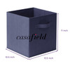 6 Collapsible Foldable Cloth Fabric Cubby Cube Storage Bins Baskets for Shelves