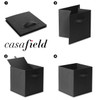 6 Collapsible Foldable Cloth Fabric Cubby Cube Storage Bins Baskets for Shelves