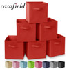 6 Collapsible Foldable Cloth Fabric Cubby Cube Storage Bins Baskets for Shelves