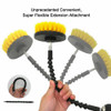 12/21 Pcs Electric Drill Brush Attachment Set Cleaning Kit Power Scrubber Pads