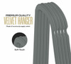 Utopia Home Velvet Suit Hangers 50 Pack Heavy Duty Non Slip Premium Ivory