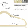 Utopia Home Velvet Suit Hangers 50 Pack Heavy Duty Non Slip Premium Ivory