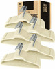 Utopia Home Velvet Suit Hangers 50 Pack Heavy Duty Non Slip Premium Ivory