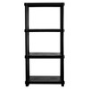 4 Tier Resin Garage Shelving Unit Sturdy Adjustable Storage Shelf Rack Shelves