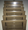 Mobile Home Floor Register 4 x 8 Brown w/ damper 6-pack