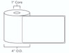 4 Rolls 4x6 Direct Thermal Shipping Labels - 250 per roll - 1000 labels