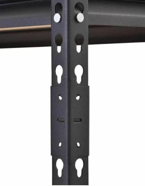 Edsal Muscle Rack D Steel Post Coupling (4 Pack) BLACK & GREY