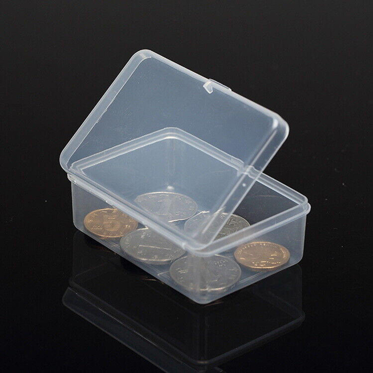 4PCS Small Plastic Storage Container Boxes Box DIY Coins Screws Jewelry  Travel - Redstag Supplies
