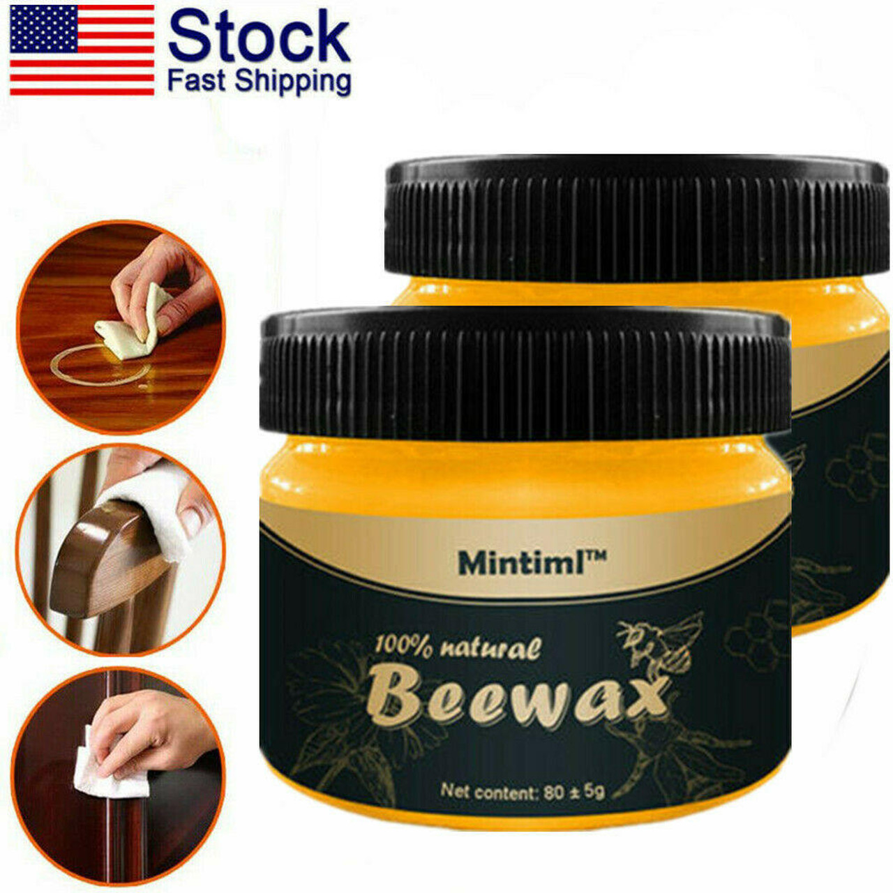 Wood Wax For Furniture 80g Multipurpose Furniture Restore Conditioner  Seasoning Wax For Home Furniture Protection Beewax Polish - AliExpress
