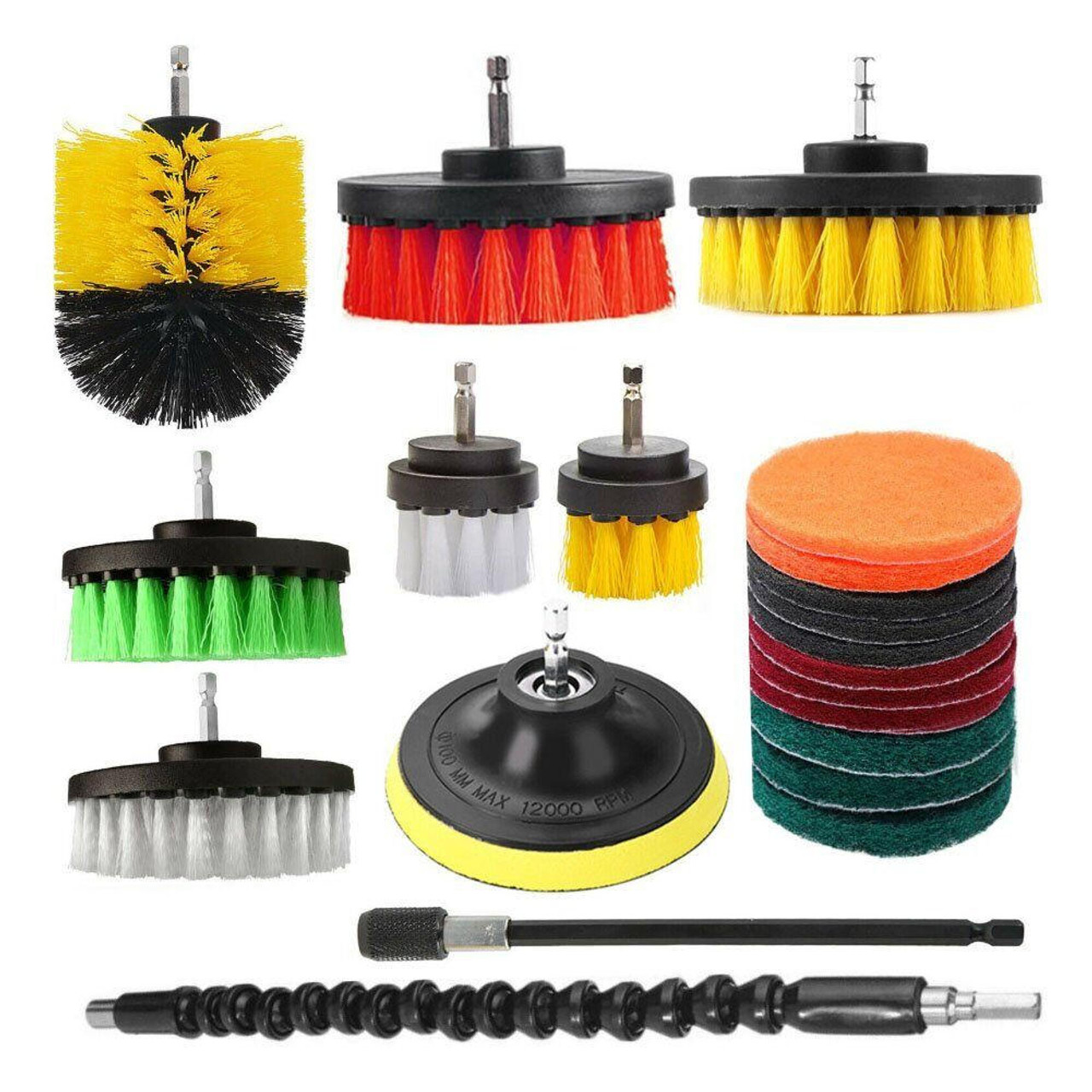 Drill Brush and Pads Set