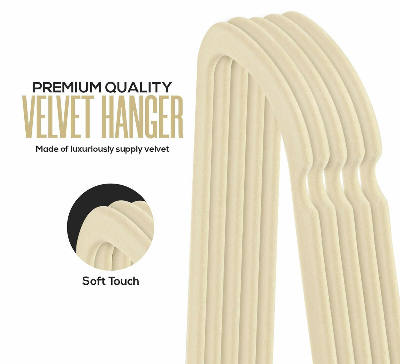 Utopia Home Velvet Suit Hangers 50 Pack Heavy Duty Non Slip