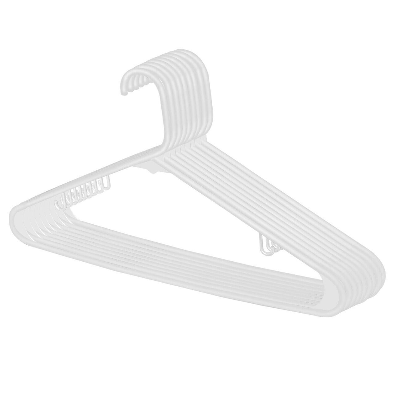 Premium Quality Clothes Hangers (100 Pack) Plastic Gallus Shirt