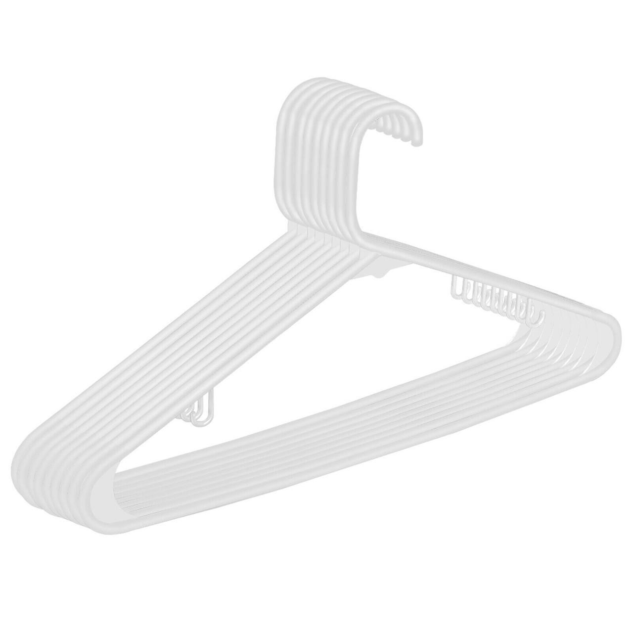 Premium Quality Clothes Hangers (100 Pack) Plastic Gallus Shirt