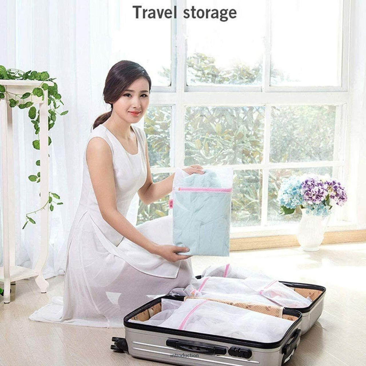 Storage Bags Washing Hine Net Bag Laundry Household Wash Bags Foldable  Zippered Mesh Lingerie Bra Sock Underwear Clothes Protection Dr Dhbcv From  0,69 €
