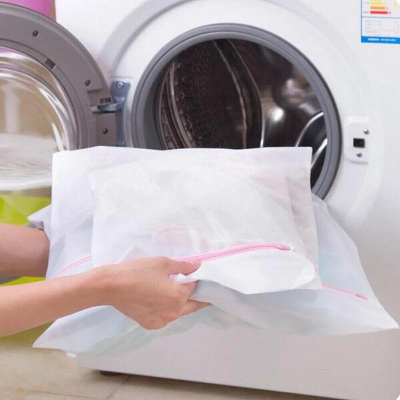 Zipped Washing Machine Mesh Laundry Net Lingerie Underwear Wash Bag Bra  Socks