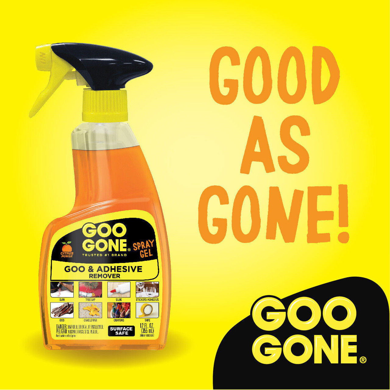 Goo Gone Clean-Up Wipes, Citrus Scent, 4 Canisters WMN2000