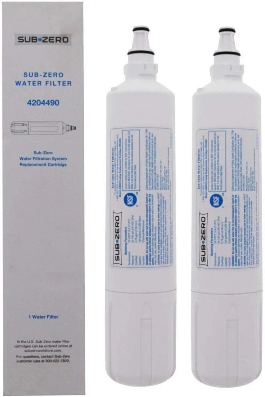 2 Pack) SubZero 4204490 9030868 - Refrigerator Water Filter